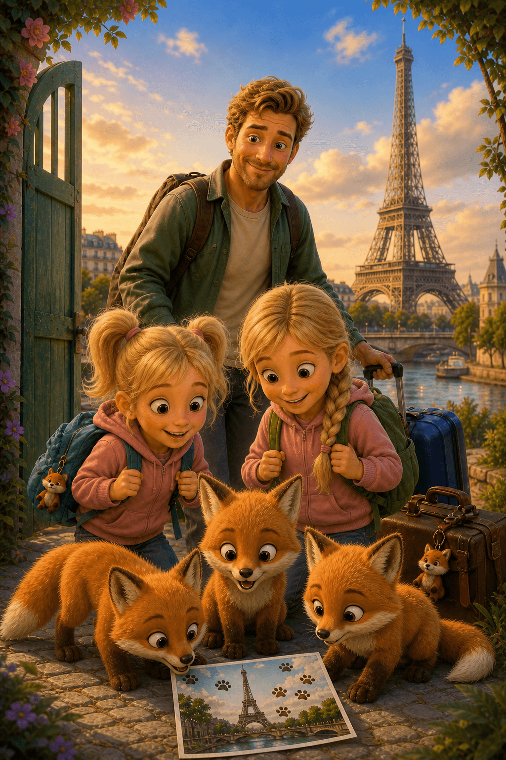 Paris und der Turm aus lauter Stäben