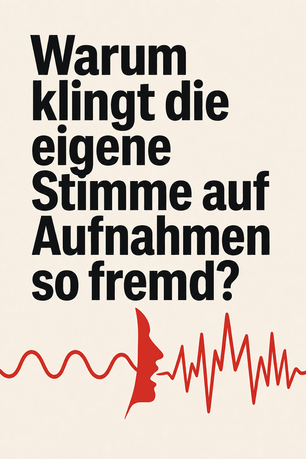 Warum klingt die eigene Stimme auf Aufnahmen so fremd?