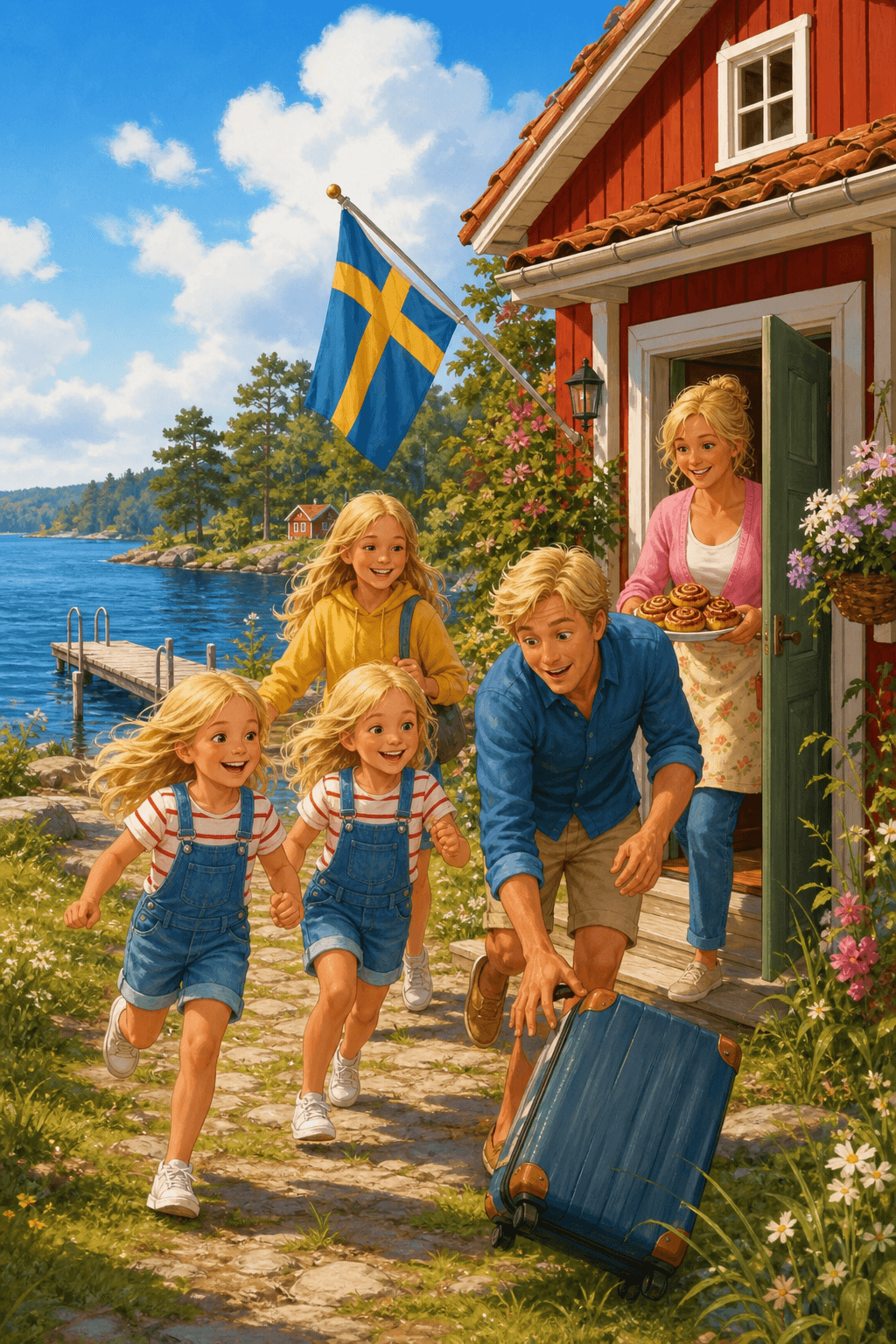 Fünf in Schweden — Das Geheimnis vom roten Häuschen